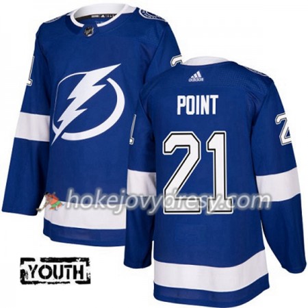 Dětské Hokejový Dres Tampa Bay Lightning Brayden Point 21 Adidas 2017-2018 Modrá Authentic